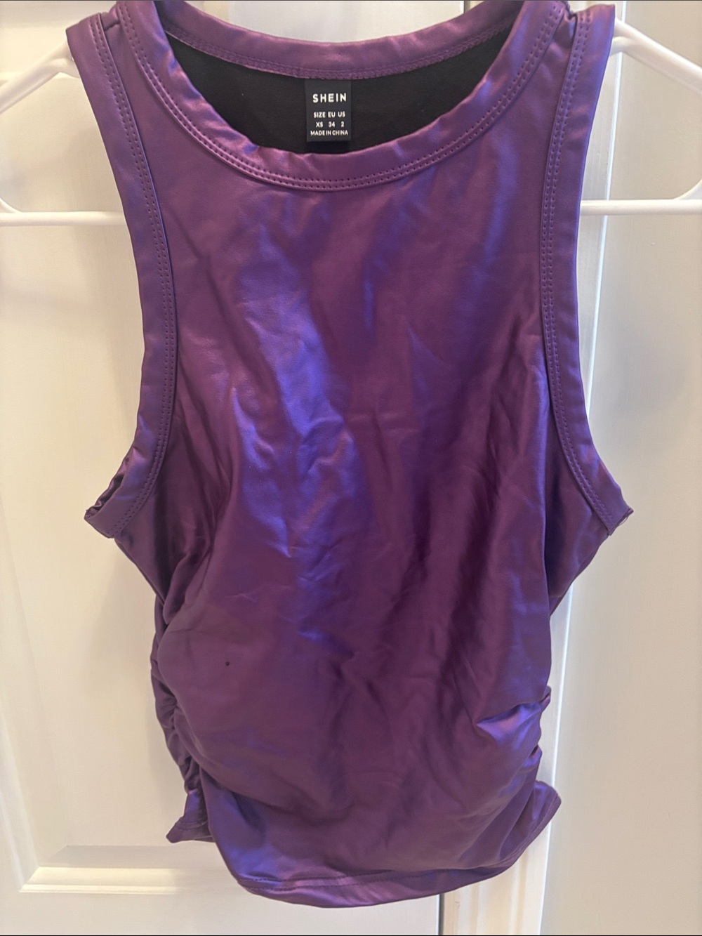 SHEIN Purple Racerback Tank Top